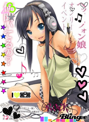 Anime Music Girl Picture 87256750 Blingee Com
