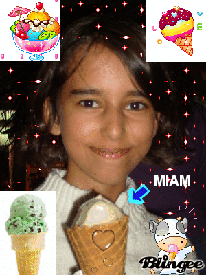 Moi entrain de mangée une glace a l'amerena . Picture #87874263