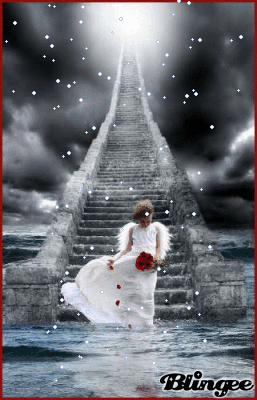 Escalier avec un ange