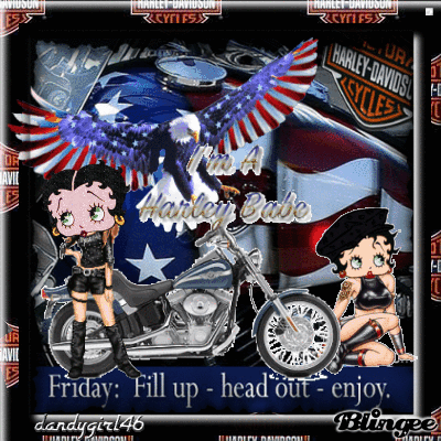All American Harley Babe Picture Blingee