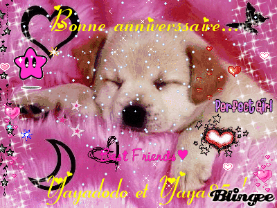 Bonne anniv yaya85 et yayadodo DE LA PART DE DELFINADU67