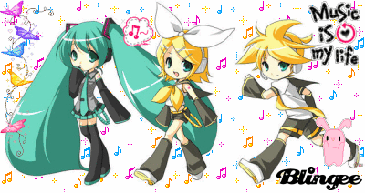 hatsune miku y len