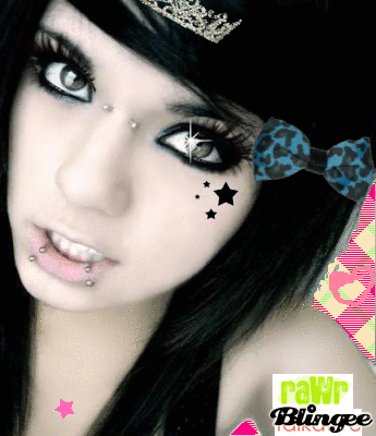 Emo Girl Long Hair Bild 92277653 Blingee Com