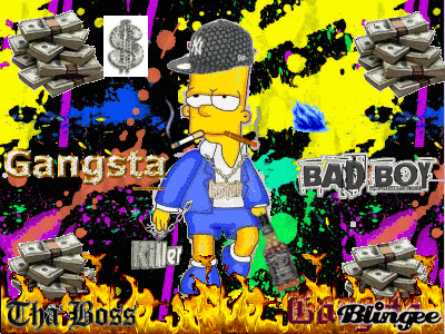 Bart gangsta Picture #92438980 | Blingee.com