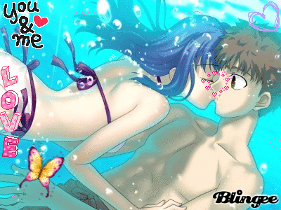 Anime Couple Underwater Animated Pictures For Sharing 92698208