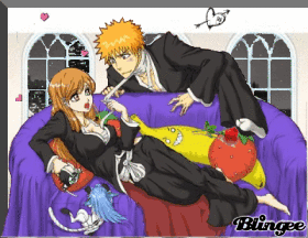 Imagens Animadas De Bleach Ichigo And Orihime Para Compartilhar 93622070 Blingee Com