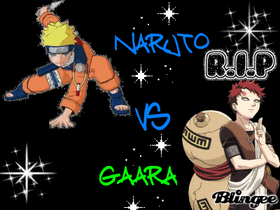 naruto vs gaara Picture #93874394 | Blingee.com