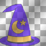 Witch's cap with black cat