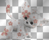 kitty mit blumen
