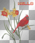 cardinal bird flowers b75
