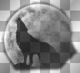 wolf and moon background -k♥-
