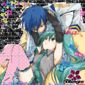 Vocaloid Kaito Gif Vocaloid Miku An Kaito Kiss Animated Picture Codes And Downloads 96339638 492931131 Blingee Com blingee com