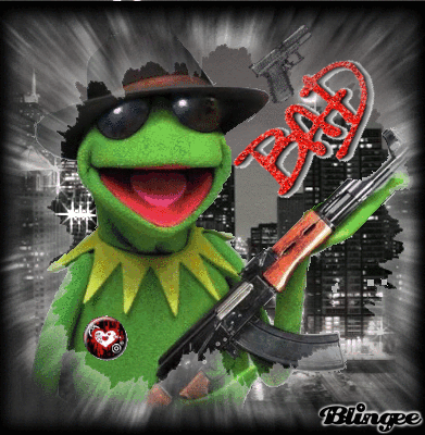 gangsta kermit Picture #97751643 | Blingee.com