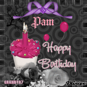 Happy Birthday Pam ! Animated Pictures for Sharing #98565569 | Blingee.com
