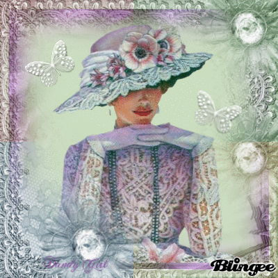 Retro Hats on Beautiful Vintage Lady In Big Hat Picture 98973001 Blingee Com