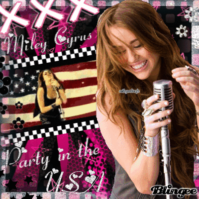 Party Miley Cyrus on Imagem De Party In The Usa Miley Cyrus 99676216 Blingee
