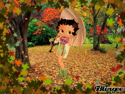 Betty Boop In Autunno Immagini Animate Da Condividere 99912873 Blingee Com