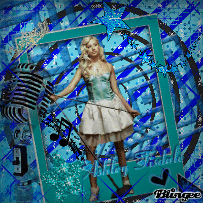 Ashley Tisdale In Blue 