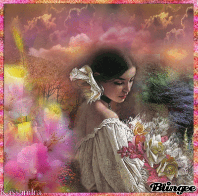 Woman with Flowers