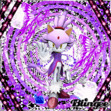 Pink, Purple & white Blaze the Cat
