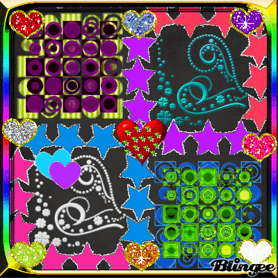 colorful hearts background