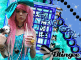 *blue girl* (|original blingee by lu117|)