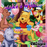 It's pooh's Birthday & Kanga is soooooooo Excited she cant stand still, giggles & Bday ((HUGS))