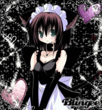 Anime Black Kitty Girl Picture 103208635 Blingee Com Hello kitty wallpaper, anime, black background, pink color, indoors. blingee com
