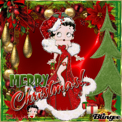 Betty Boop Christmas For My Friend Roxy Picture #103318989 | Blingee.com
