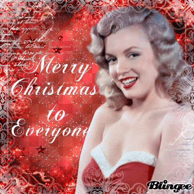 marilyn monroe xmas blingee - ?merry christmas to everyone by lavanesita?