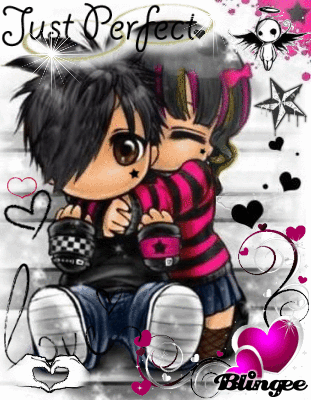 Cute Emo Anime Couple Picture 104150347 Blingee Com