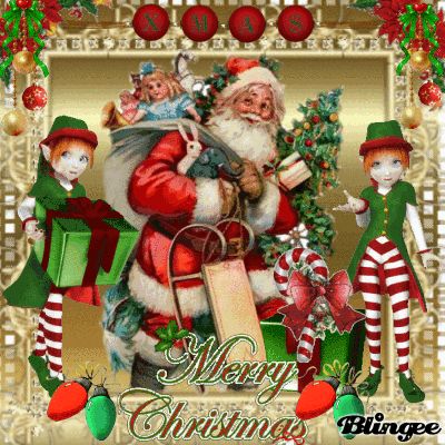 santa and his elves Picture #104284270 | Blingee.com