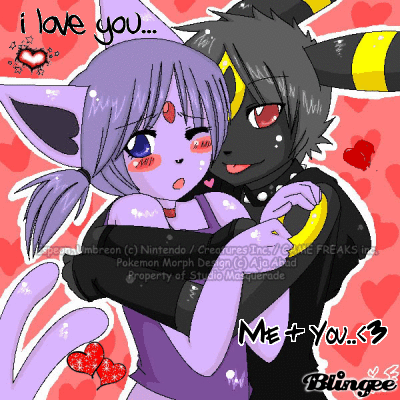 Фотография Espeon x Umbreon #104403860 | Blingee.com