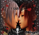 Riku and Kairi Kiss
