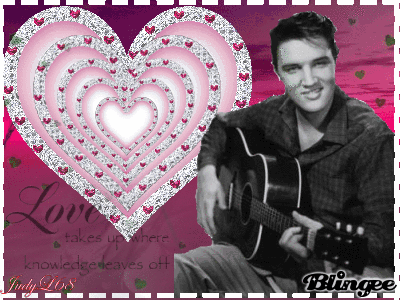 Elvis Pink Hearts Valentine Picture #106231692 | Blingee.com