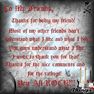 To My All My Friends!