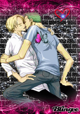 sanji and zoro kiss