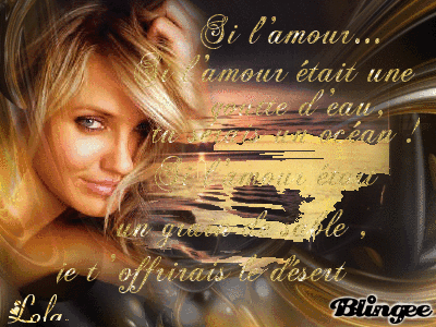 Poème si l 'amour...