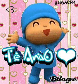 Te Amo Fotografia 107634781 Blingee Com Pocoyo con frases bonitas imagui. blingee com