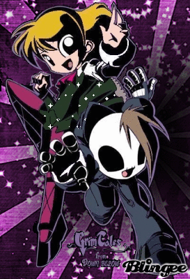 Minnie And Grim Jr Picture 110450325 Blingee Com It does hurt though, as grim once separated minnie and junior after mimi stuck them together with stakes by cutting his tentacles and hand off, with junior muttering, in my happy place. blingee com