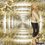 Hannah Montana in gold