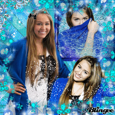 mile cyrus in blue von xxezgixx