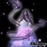 a purple blingee