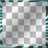 animated aqua and black frame 