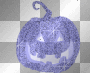 Blue Glitter Pumpkin