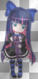 Pink and blue girl (by ShadowCutie)