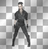 Bill Kaulitz in Black Satin Jumpsuit full