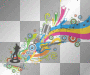 music note colorful