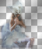 woman mask carnival venice white