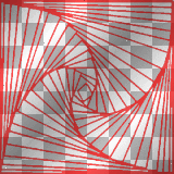 Swirl background transparent animated
